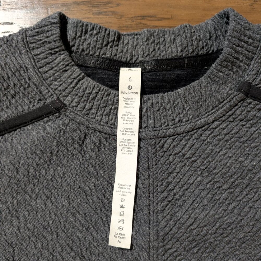 Lululemon On Repeat Dress heathered core dark grey size 6 - Picture 6 of 16